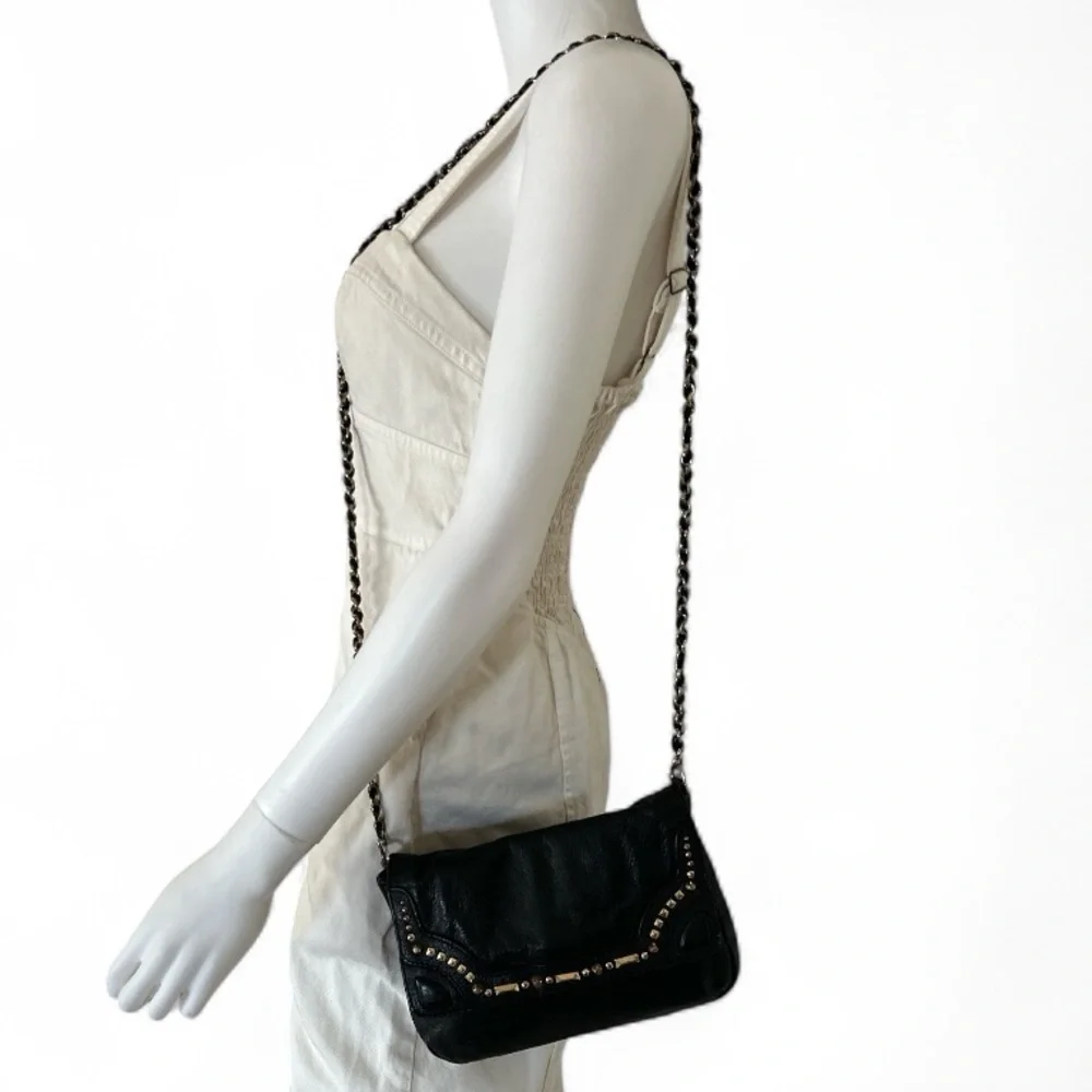 Juicy Couture black leather crossbody bag
